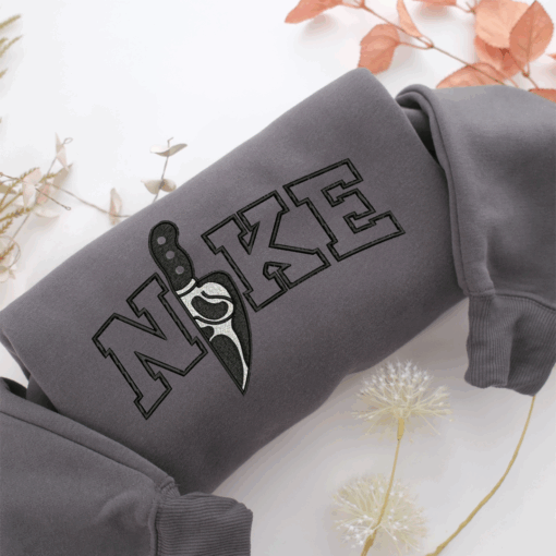 Nike Horror Knife v2 Nike Embroidered Sweatshirt, Nike Movie Inspired, Best Gifts Idea For Him Her - Image 4