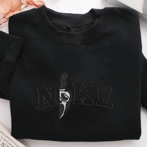Nike Horror Knife v2 Nike Embroidered Sweatshirt, Nike Movie Inspired, Best Gifts Idea For Him Her - Image 2