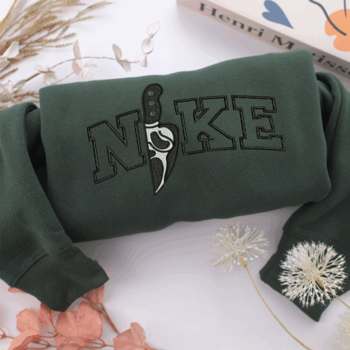 Nike Horror Knife v2 Nike Embroidered Sweatshirt, Nike Movie Inspired, Best Gifts Idea For Him Her - Image 3