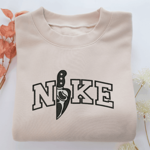 Nike Horror Knife v2 Nike Embroidered Sweatshirt, Nike Movie Inspired, Best Gifts Idea For Him Her