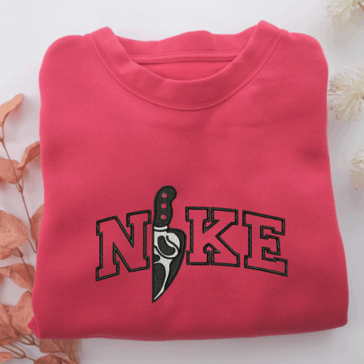 Nike Horror Knife v2 Nike Embroidered Sweatshirt, Nike Movie Inspired, Best Gifts Idea For Him Her - Image 5