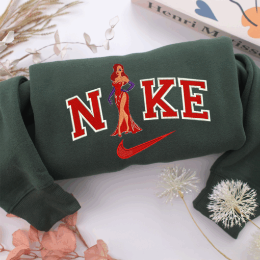 Nike Jessica Rabbit Nike Embroidered Sweatshirt, Nike Movie Inspired, Best Gifts Idea For Him Her_ - Image 3