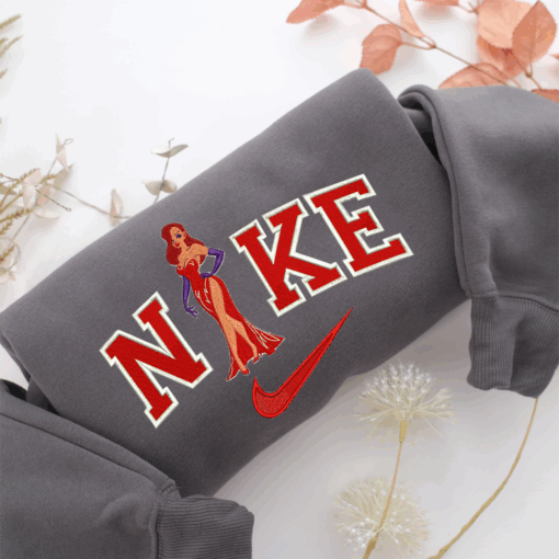 Nike Jessica Rabbit Nike Embroidered Sweatshirt, Nike Movie Inspired, Best Gifts Idea For Him Her_ - Image 4