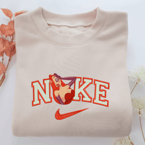 Nike Jessica Rabbit Nike Embroidered Sweatshirt, Nike Movie Inspired, Best Gifts Idea For Him Her