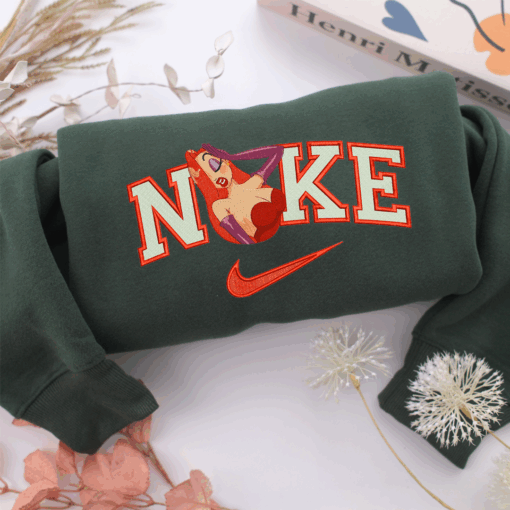 Nike Jessica Rabbit Nike Embroidered Sweatshirt, Nike Movie Inspired, Best Gifts Idea For Him Her - Image 3