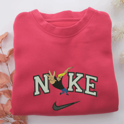 Nike Johnny Bravo v1 Nike Embroidered Sweatshirt, Nike Movie Inspired, Best Gifts Idea For Him Her - Image 5