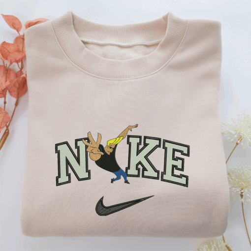 Nike Johnny Bravo v1 Nike Embroidered Sweatshirt, Nike Movie Inspired, Best Gifts Idea For Him Her