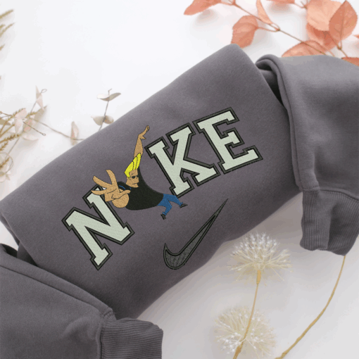 Nike Johnny Bravo v1 Nike Embroidered Sweatshirt, Nike Movie Inspired, Best Gifts Idea For Him Her - Image 4