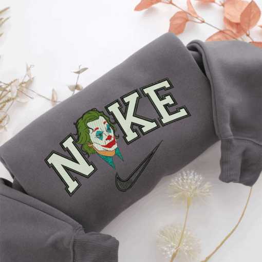 Nike Joker Face Nike Embroidered Sweatshirt, Nike Movie Inspired, Best Gifts Idea For Him Her - Image 4