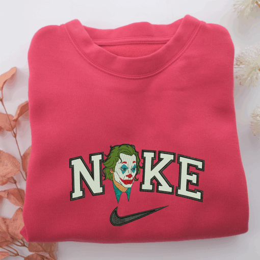 Nike Joker Face Nike Embroidered Sweatshirt, Nike Movie Inspired, Best Gifts Idea For Him Her - Image 5