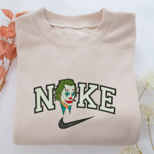 Nike Joker Face Nike Embroidered Sweatshirt, Nike Movie Inspired, Best Gifts Idea For Him Her