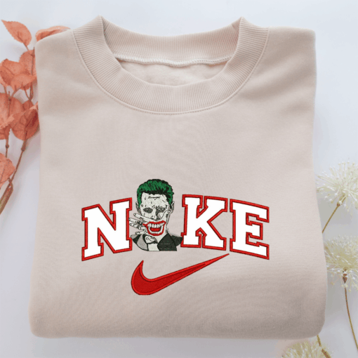 Nike Joker Nike Embroidered Sweatshirt, Nike Movie Inspired, Best Gifts Idea For Him Her
