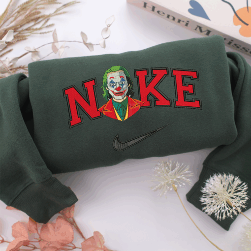 NIke Joker v2 Nike Embroidered Sweatshirt, Nike Movie Inspired, Best Gifts Idea For Him Her - Image 3