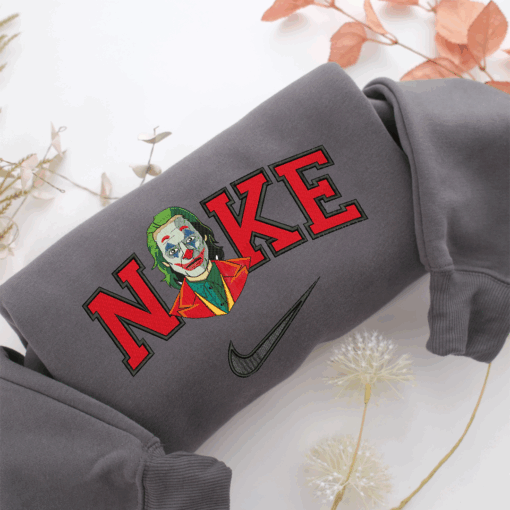 NIke Joker v2 Nike Embroidered Sweatshirt, Nike Movie Inspired, Best Gifts Idea For Him Her - Image 4
