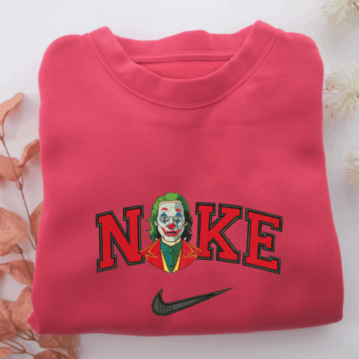 NIke Joker v2 Nike Embroidered Sweatshirt, Nike Movie Inspired, Best Gifts Idea For Him Her - Image 5