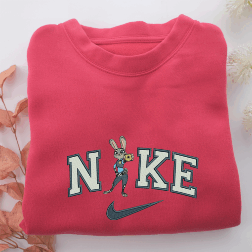 Nike Judy Hopps Nike Embroidered Sweatshirt, Nike Movie Inspired, Best Gifts Idea For Him Her - Image 5