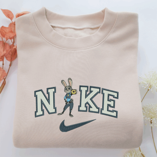 Nike Judy Hopps Nike Embroidered Sweatshirt, Nike Movie Inspired, Best Gifts Idea For Him Her