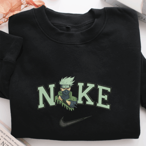Nike Kakashi Hatake Nike Embroidered Sweatshirt, Nike Movie Inspired, Best Gifts Idea For Him Her - Image 2