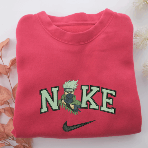 Nike Kakashi Hatake Nike Embroidered Sweatshirt, Nike Movie Inspired, Best Gifts Idea For Him Her - Image 5