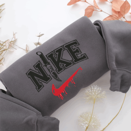 Nike Knife Nike Embroidered Sweatshirt, Nike Movie Inspired, Best Gifts Idea For Him Her - Image 4