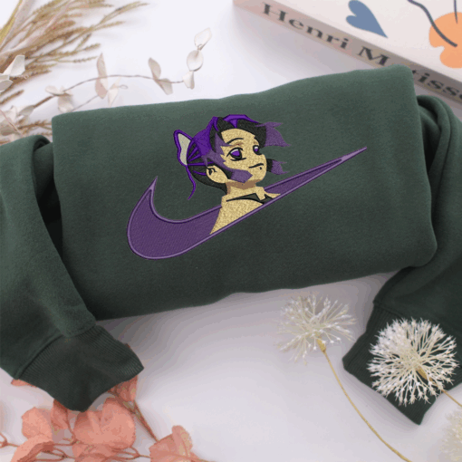 Nike Kocho Shinobu Nike Embroidered Sweatshirt, Nike Movie Inspired, Best Gifts Idea For Him Her - Image 3