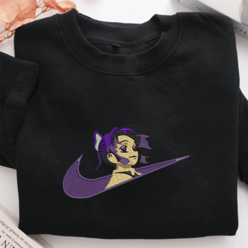 Nike Kocho Shinobu Nike Embroidered Sweatshirt, Nike Movie Inspired, Best Gifts Idea For Him Her - Image 2
