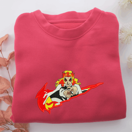 Nike Kyojuro Rengoku Nike Embroidered Sweatshirt, Nike Movie Inspired, Best Gifts Idea For Him Her - Image 5