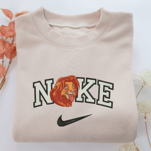 Nike Lion King v2 Nike Embroidered Sweatshirt, Nike Movie Inspired, Best Gifts Idea For Him Her