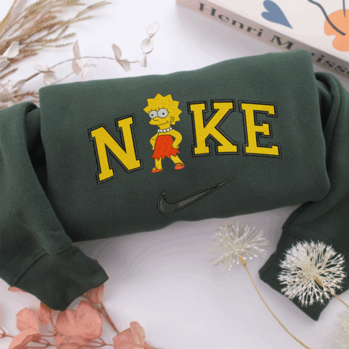 NIke Lisa Simpson Nike Embroidered Sweatshirt, Nike Movie Inspired, Best Gifts Idea For Him Her - Image 3