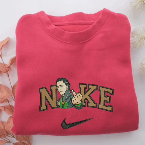 Nike Loki Half Nike Embroidered Sweatshirt, Nike Movie Inspired, Best Gifts Idea For Him Her - Image 5