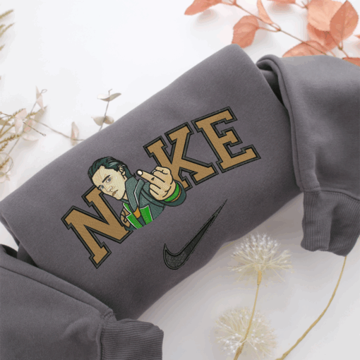 Nike Loki Half Nike Embroidered Sweatshirt, Nike Movie Inspired, Best Gifts Idea For Him Her - Image 4