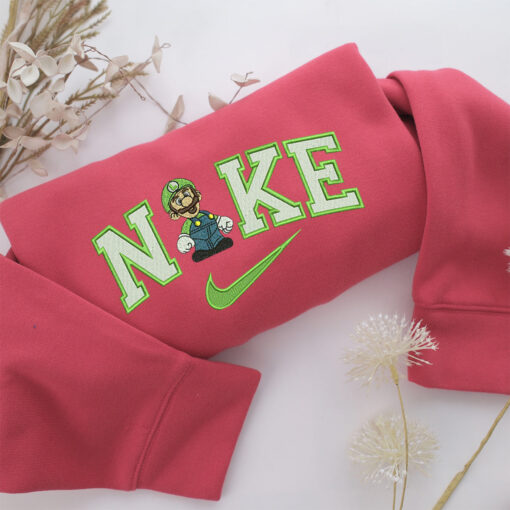 Nike Luigi Super Mario Embroidery, Disneyland Embroidered Sweatshirt, Movie Disney Inspired, Best Gifts Idea For Him Her - Image 4