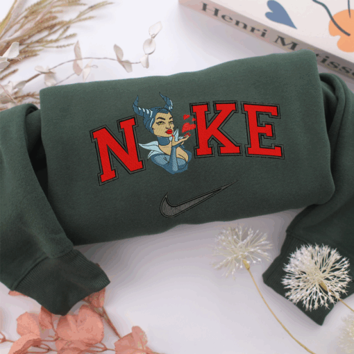 Nike Maleficent Nike Embroidered Sweatshirt, Nike Movie Inspired, Best Gifts Idea For Him Her - Image 3