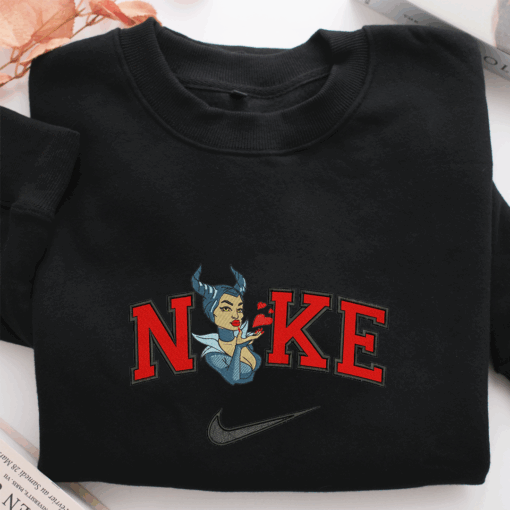 Nike Maleficent Nike Embroidered Sweatshirt, Nike Movie Inspired, Best Gifts Idea For Him Her - Image 2