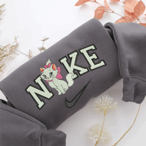 Nike Marie Cat Nike Embroidered Sweatshirt, Nike Movie Inspired, Best Gifts Idea For Him Her - Image 4