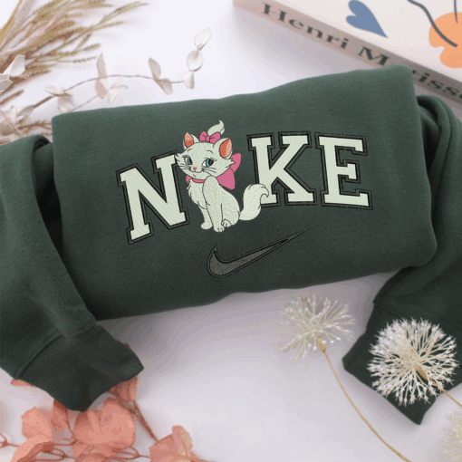 Nike Marie Cat Nike Embroidered Sweatshirt, Nike Movie Inspired, Best Gifts Idea For Him Her - Image 3