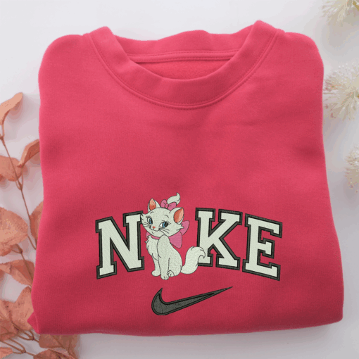 Nike Marie Cat Nike Embroidered Sweatshirt, Nike Movie Inspired, Best Gifts Idea For Him Her - Image 5