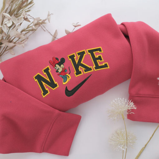 Nike Mickey Minnie Embroidery, Disneyland Embroidered Sweatshirt, Movie Disney Inspired, Best Gifts Idea For Him Her - Image 4