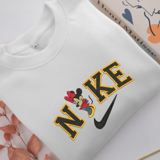 Nike Mickey Minnie Embroidery, Disneyland Embroidered Sweatshirt, Movie Disney Inspired, Best Gifts Idea For Him Her - Image 2