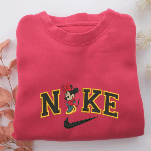 Nike Mickey Minnie Nike Embroidered Sweatshirt, Nike Movie Inspired, Best Gifts Idea For Him Her - Image 5