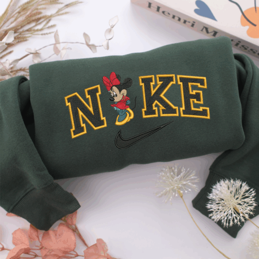 Nike Mickey Minnie Nike Embroidered Sweatshirt, Nike Movie Inspired, Best Gifts Idea For Him Her - Image 3