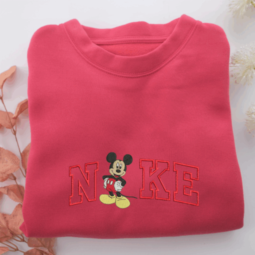 Nike Mickey Mouse Nike Embroidered Sweatshirt, Nike Movie Inspired, Best Gifts Idea For Him Her - Image 5
