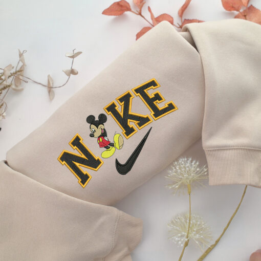 Nike Mickey Mouse v2 Embroidery, Disneyland Embroidered Sweatshirt, Movie Disney Inspired, Best Gifts Idea For Him Her
