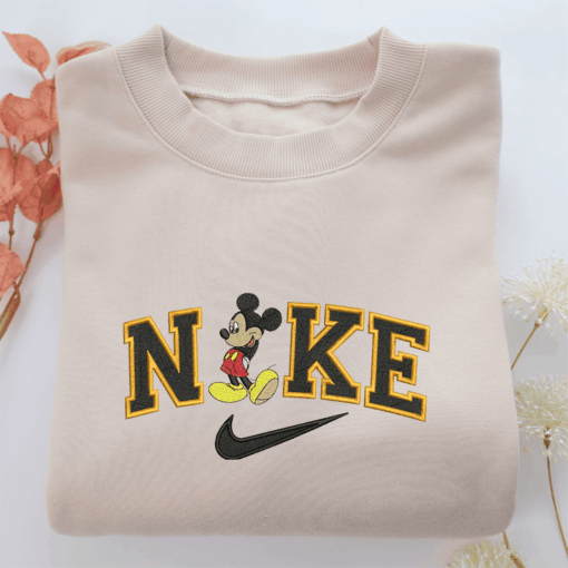 Nike Mickey Mouse v2 Nike Embroidered Sweatshirt, Nike Movie Inspired, Best Gifts Idea For Him Her