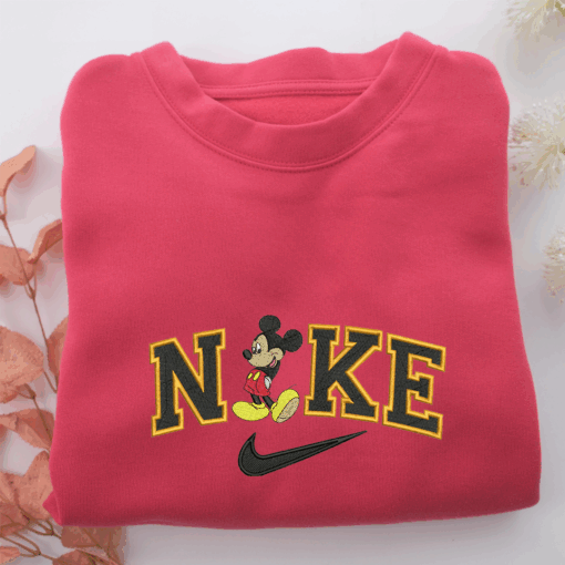 Nike Mickey Mouse v2 Nike Embroidered Sweatshirt, Nike Movie Inspired, Best Gifts Idea For Him Her - Image 5