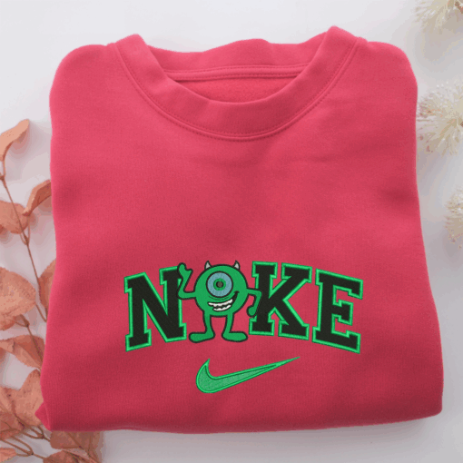 Nike Mike Wazowski Nike Embroidered Sweatshirt, Nike Movie Inspired, Best Gifts Idea For Him Her - Image 5