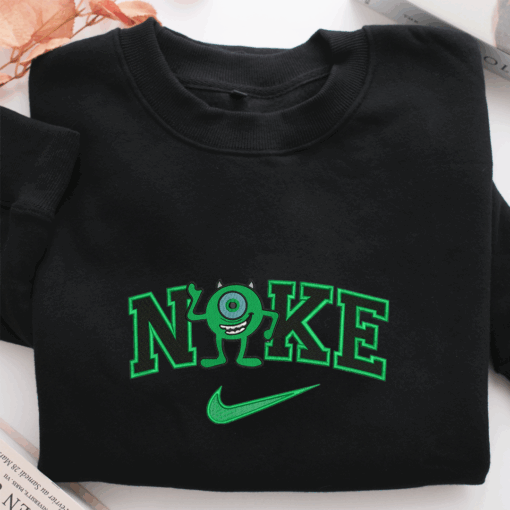 Nike Mike Wazowski Nike Embroidered Sweatshirt, Nike Movie Inspired, Best Gifts Idea For Him Her - Image 2