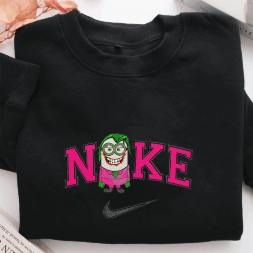 Nike Minion Joker Nike Embroidered Sweatshirt, Nike Movie Inspired, Best Gifts Idea For Him Her - Image 2