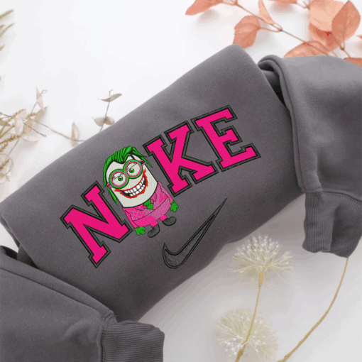 Nike Minion Joker Nike Embroidered Sweatshirt, Nike Movie Inspired, Best Gifts Idea For Him Her - Image 4
