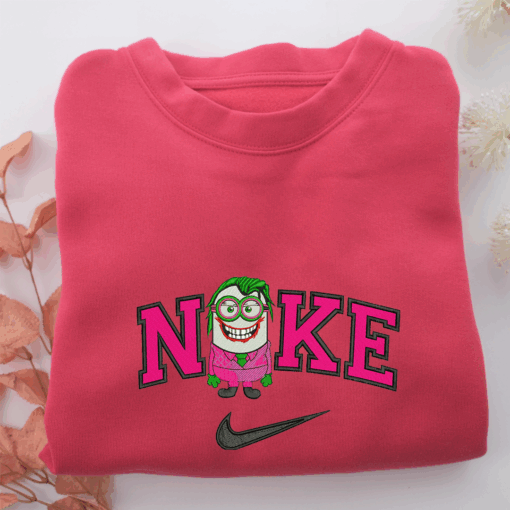Nike Minion Joker Nike Embroidered Sweatshirt, Nike Movie Inspired, Best Gifts Idea For Him Her - Image 5